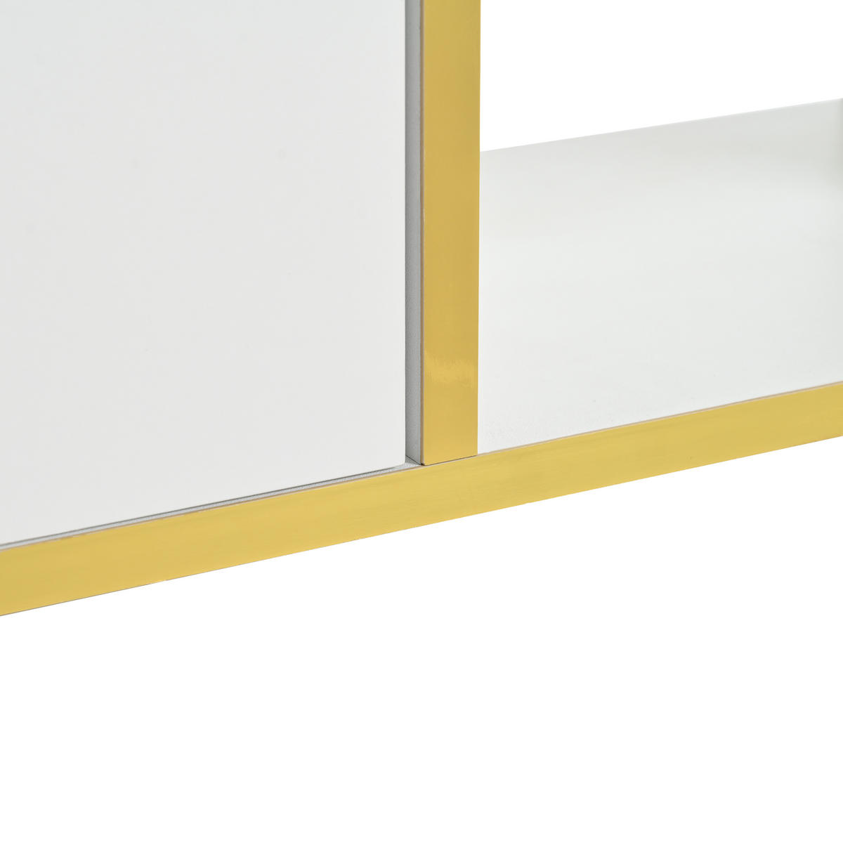 SCHUHSCHRANK aus Spanplatte 80x25x96cm in Weiß mit 16-farbigem LED-Licht - Weiß, Holzwerkstoff (80/96/25cm) - Modfu