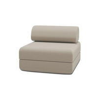 VERWANDLUNGSSESSEL mit glattem, beigefarbenem Stoff - Beige, Textil (95/70.5/95cm) - Kimo