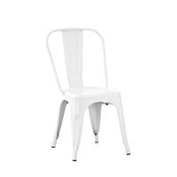 STUHL FÜR DRAUSSEN Hjorts Weiß 46 cm x 85 cm - Weiß, Metall (46/85/49cm) - Klast Home