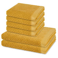 FROTTIERSET Harmony 6-teilig - Gelb, Textil (50/100cm) - Ross