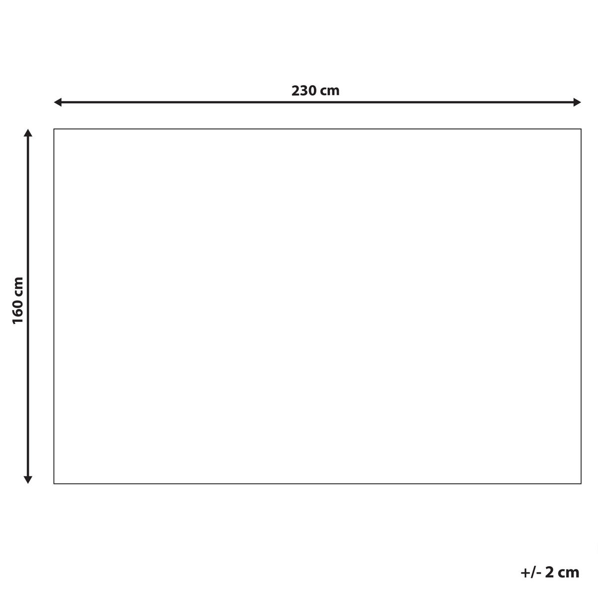 KURZFLOR-TEPPICH Kasar 230/160 cm - Schwarz, Fell (160/230cm) - Beliani