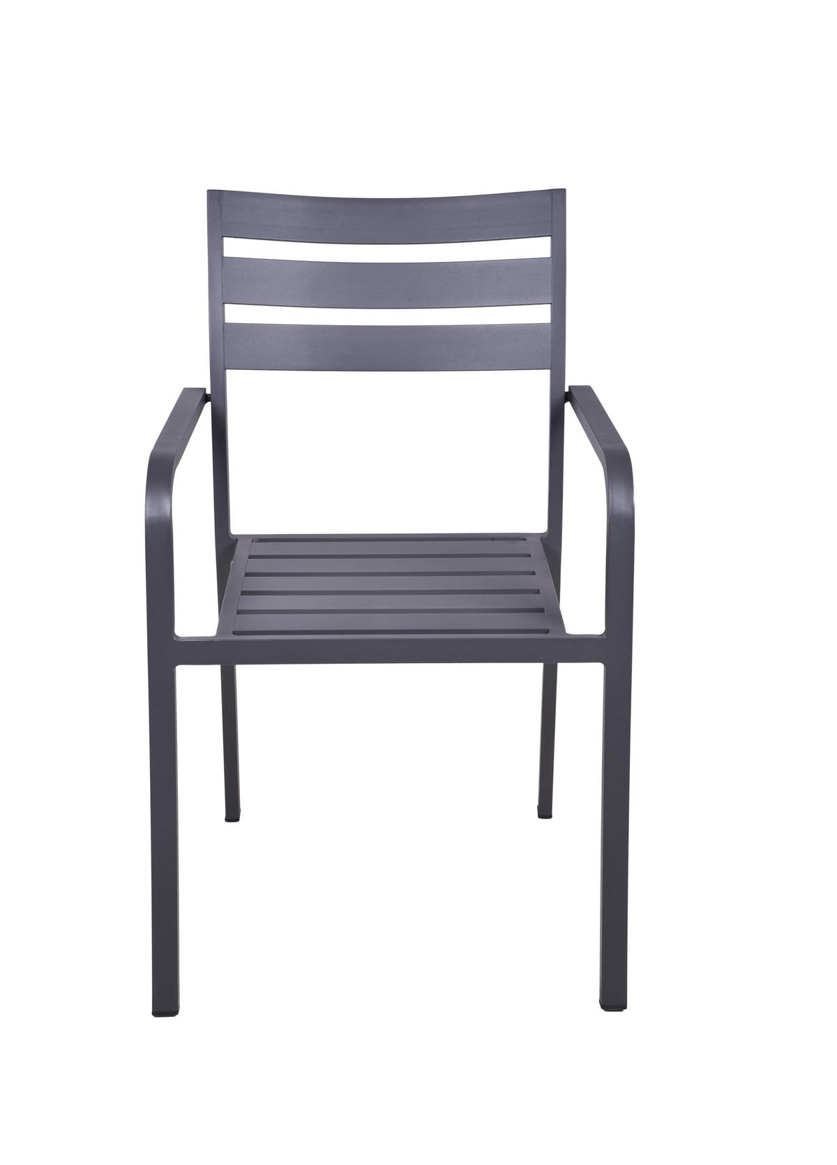 GARTENSTUHL 2er Set Wilma Gartenstühle - Anthrazit, Metall (55/88/63cm) - DELUKE