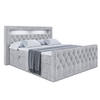 BOXBETT AURORA - 160x200 - H3 - Hellgrau - Hellgrau, Holzwerkstoff (160/200cm) - ALTDECOR