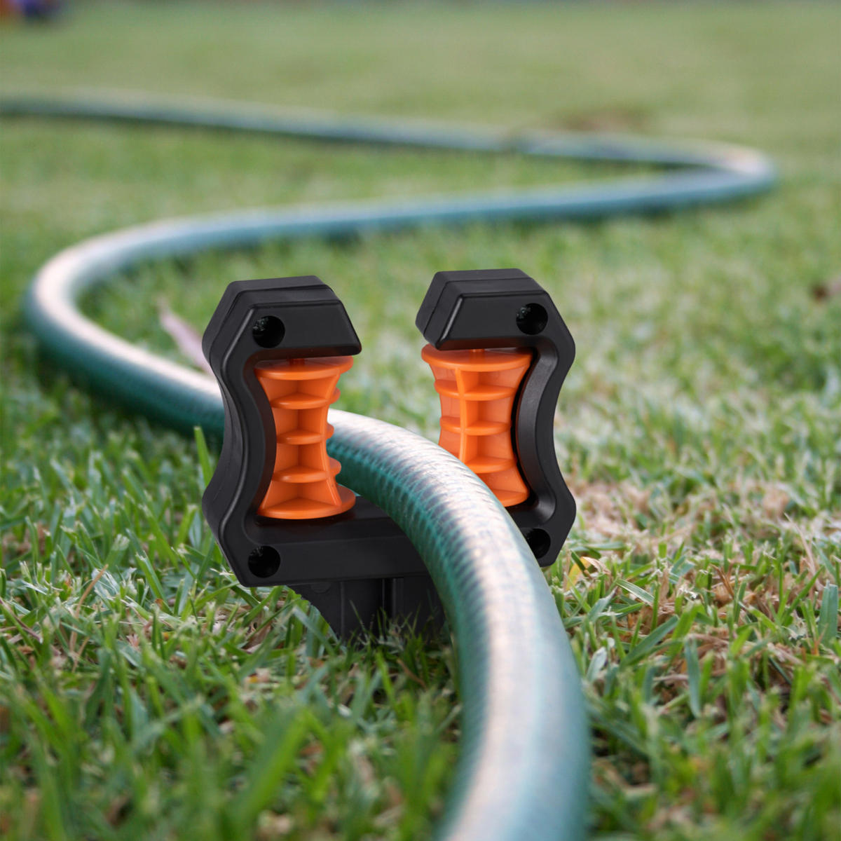 5xSCHLAUCHFÜHRUNG - Schwarz, Kunststoff (10/26/3cm) - Relaxdays