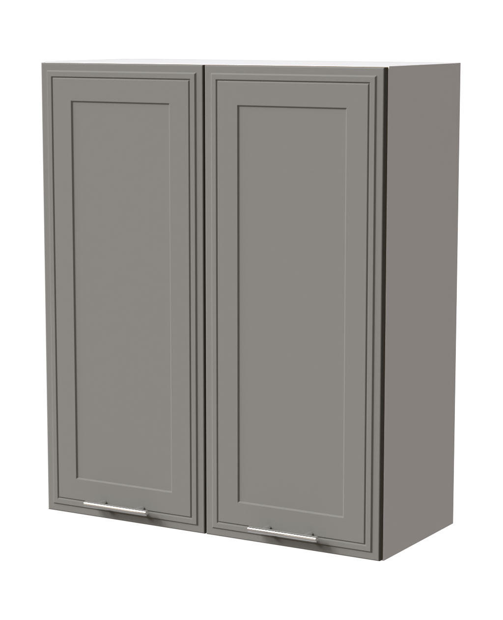 HÄNGESCHRANK Salo W4/80 Weiß / Dust Grey Matt 80 / 32,5 / 96cm - Weiß/Grau, Holz/Holzwerkstoff (80/96/32.5cm) - Feldmann-Wohnen