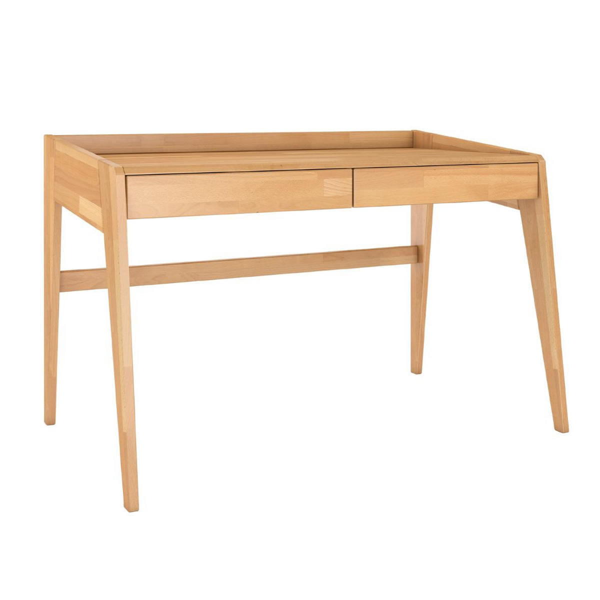 SCHREIBTISCH Lisa, 125/70/81 cm in Naturfarben, Buchenholz - Buchefarben, Holz/Buchenholz (70/125/81cm) - Visby