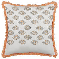 DEKOKISSEN Weiß 45/45 cm Sativus - Weiß, Naturmaterialen/Textil (45/45cm) - Beliani