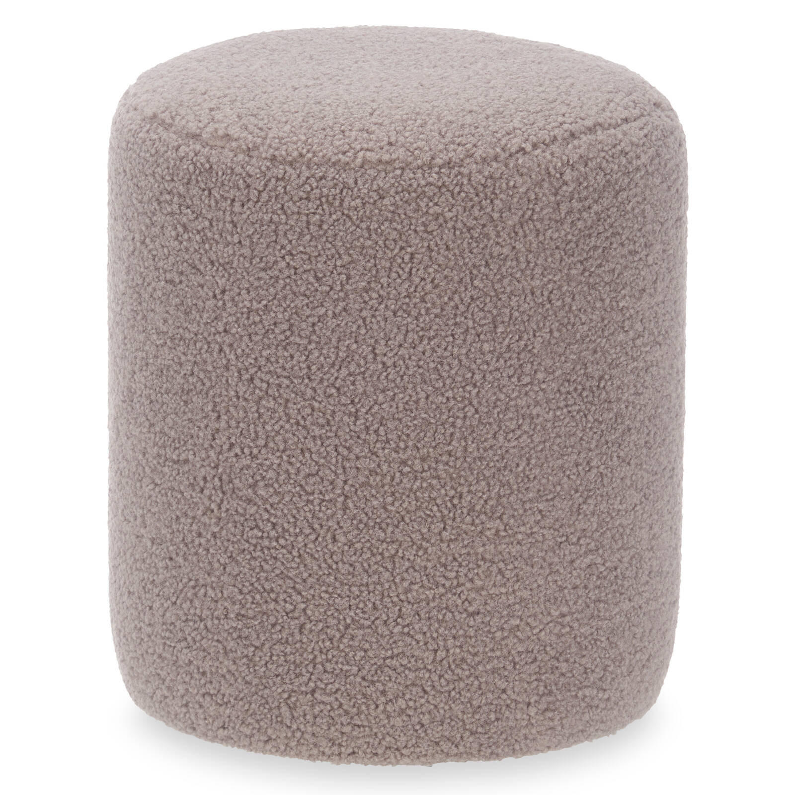 SITZHOCKER Teddy Ø 32 cm - Braun, Textil (32/36/32cm) - Giftdecor