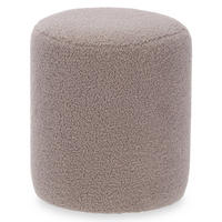 SITZHOCKER Teddy Ø 32 cm - Braun, Textil (32/36/32cm) - Giftdecor