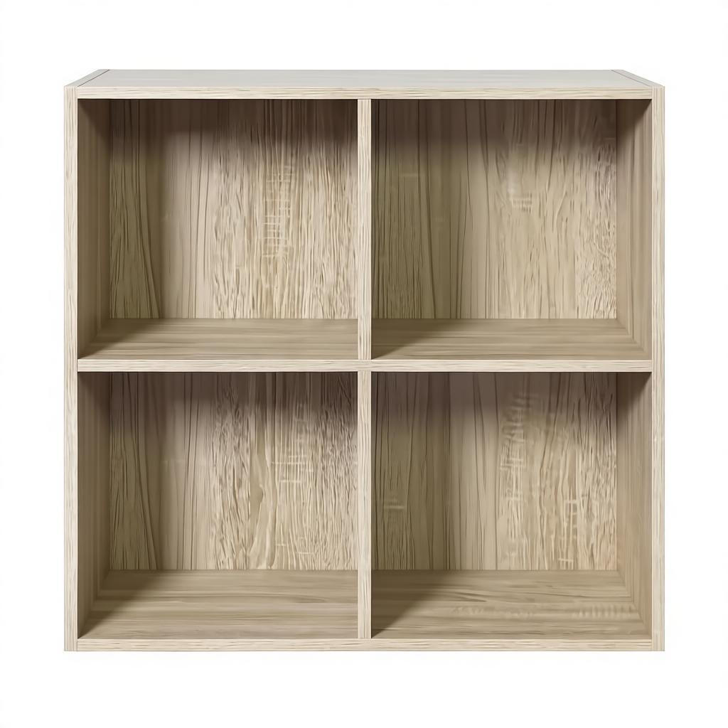 BÜCHERREGAL Eiche 4 Fächer 60/29/60 cm - Eichefarben, Holzwerkstoff (29/59.8/59.6cm) - PANGIVO