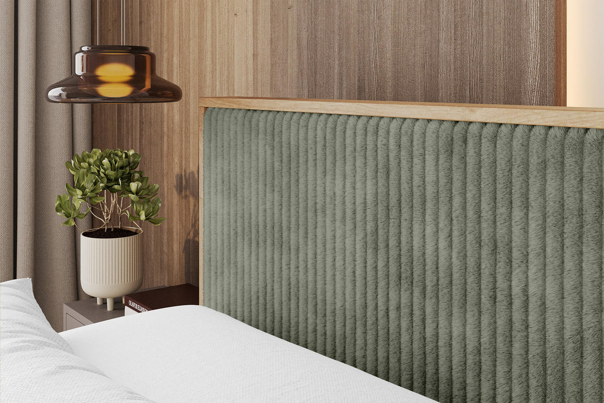 BOXBETT LOLLI9 -Z 160x200 - H3 Olivgrün - Olivgrün, Holzwerkstoff (160/200cm) - ALTDECOR