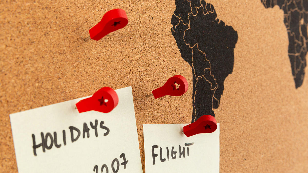 KORKTAFEL WELTKARTE, rahmenlos, 60x40 cm - Braun, Holz (60/40/2cm) - ALLboards