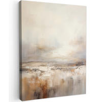 LEINWANDBILD - Kunst - Industriell - Grau - Braun - Abstrakt - 30x40 - Bilder - Sandfarben, Textil (30/40cm) - MuchoWow