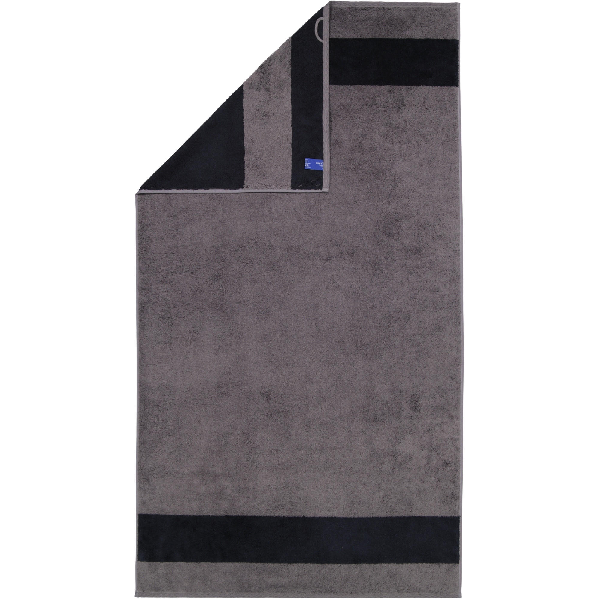 HANDTÜCHER LUXURY DOUBLE 2560 GRAPHITE - 79 - Grau, Textil (80/150cm) - Zöllner