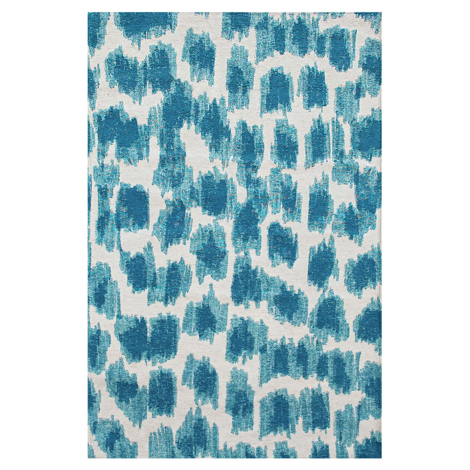 TEPPICH Ikat Summer blue 170/240 cm - Blau, Textil (170/240cm) - Lola&Moi