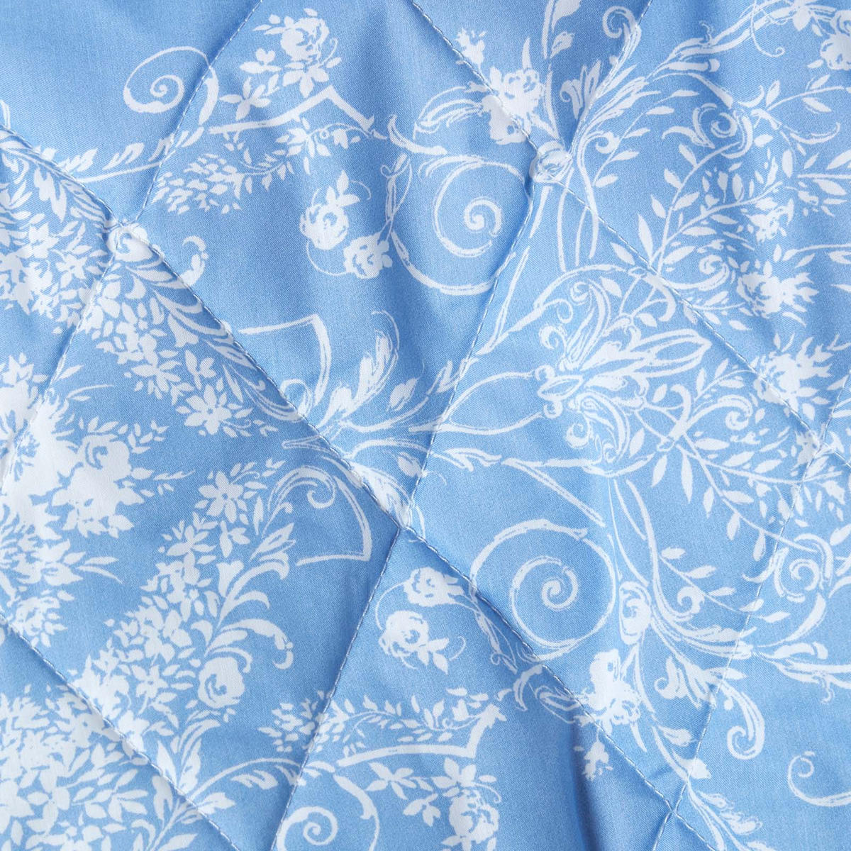 TAGESDECKE Toile-De-Jouy 200/200 cm - Blau, Textil (200/200cm) - Homescapes