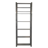 HOLZREGAL PINEPEAK 220x80x28cm 7 Fachboden 1,2cm dickes Kiefernholz Grau - Grau, Holz (80/220/28cm) - PROREGAL