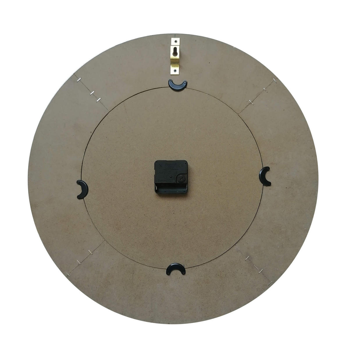 WANDUHR Weiß 5/50/50 cm - Weiß, Holzwerkstoff (5/50/50cm) - Mobili Rebecca
