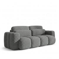 BOXSPRINGSOFA 275x90x110 cm mit Bettkasten, BLOOM, Mit DL-Ausklappsystem, Dunkelgrau - Dunkelgrau, Kunststoff (275/90/110cm) - Trada
