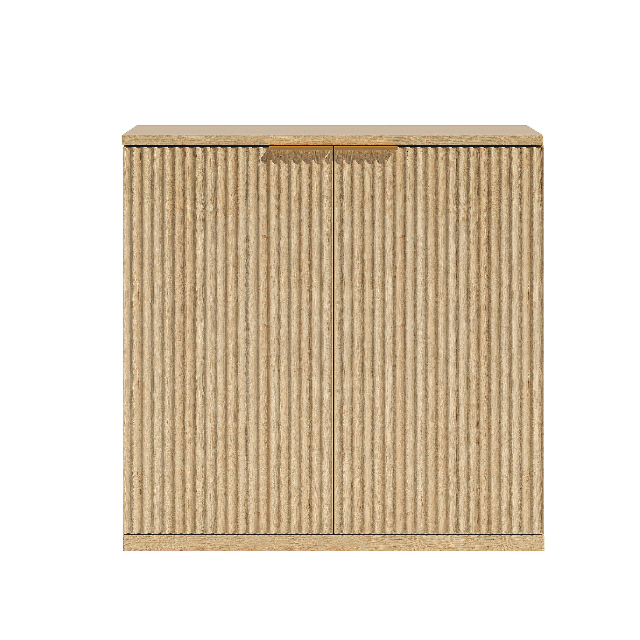 SIDEBOARD Eichefarben 80/40/80 cm - Eichefarben, Holzwerkstoff (80/80/40cm) - PANGIVO
