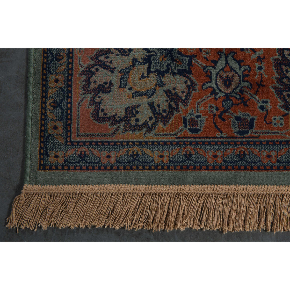 TEPPICH Bid 170x240 cm Grün - Grün, Textil (240/170cm) - Dutchbone