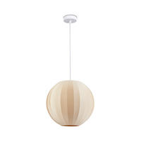 PENDELLEUCHTE Hugo Pd1 Kallisto - Beige/Weiß, Metall (30/30/30cm) - Paco Home