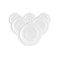 KOMBI-UNTERTASSEN Trio Highline weiß-grau ø 16 cm 6er Set - Weiß/Grau, Keramik (16cm) - Seltmann Weiden