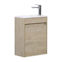 GÄSTE-WC-MÖBELSET Sinta 2 Teile Kastanien Eiche - 40 x 22 x 54 cm - Eichefarben, Holz (40/54/22cm) - Badplaats