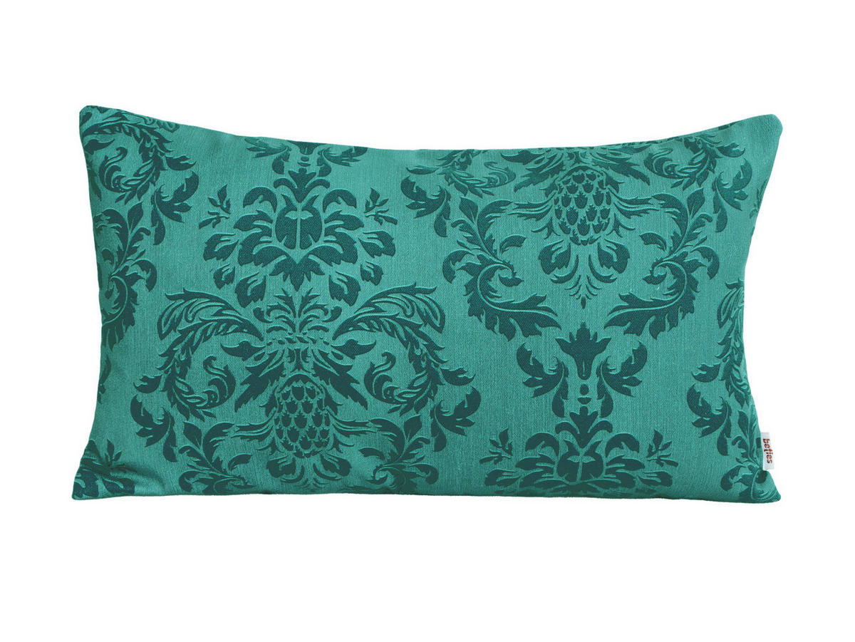 KISSENNHÜLLE Epoche petrol-grün 30/50 cm - Petrol, Textil (30/50cm) - beties Heimtextil