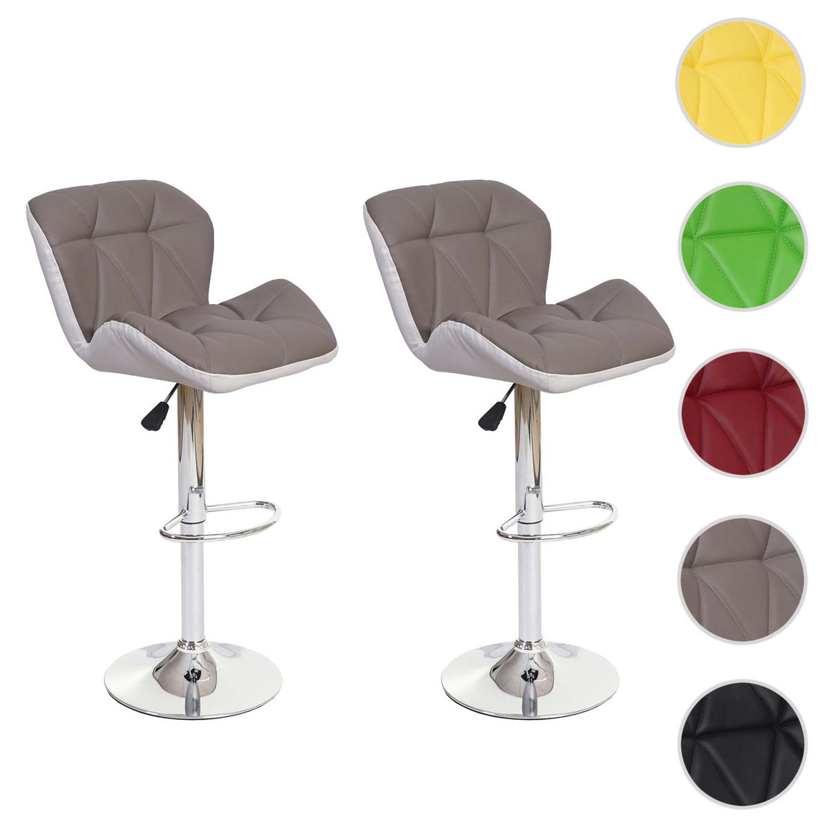 BARHOCKER taupe 2er-Set - Taupe, Textil (44/106/49cm) - MCW