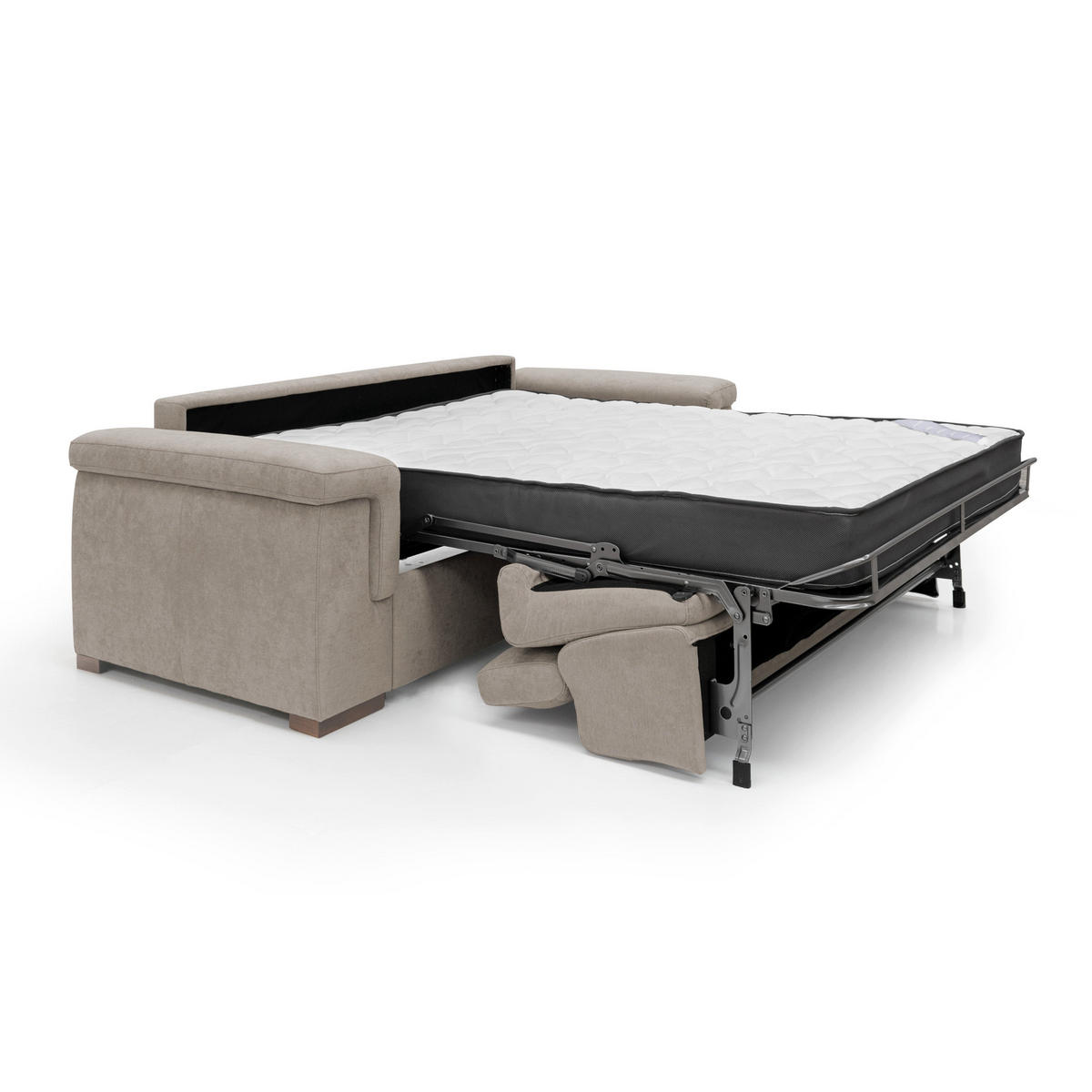 SCHLAFSOFA Giunone - Beige, Textil (200/100/95cm) - Divani.store