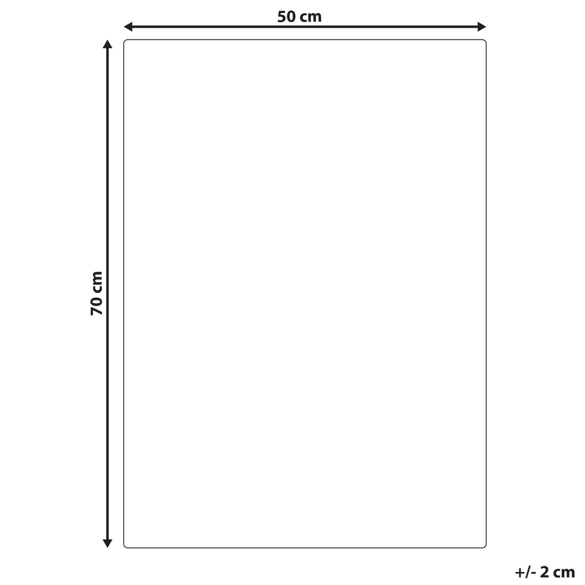 WANDDEKORATION Glas bunt Tembesi - Multicolor, Glas (50/70/4cm) - Beliani