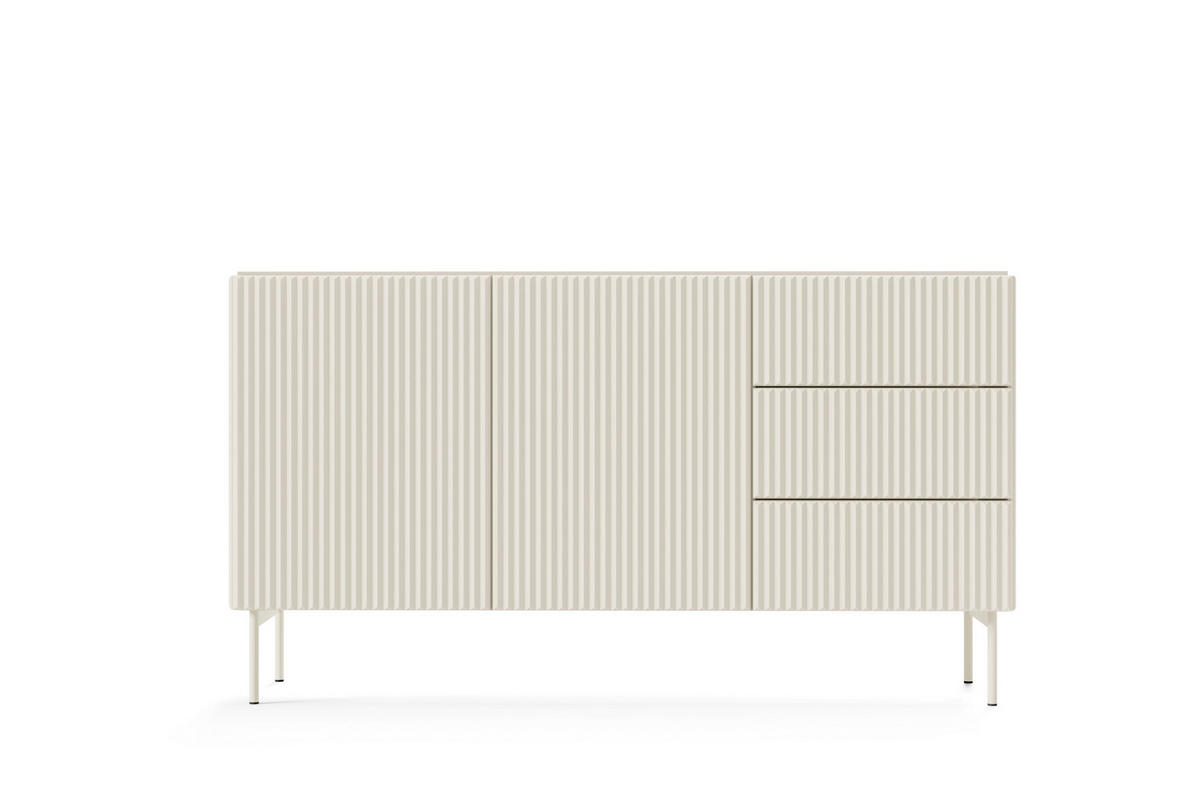 KOMMODE, Kaschmir, 147 x 81,2 x 39,8 cm - Beige, Holzwerkstoff (147/81.2/39.8cm) - 3XE LIVING
