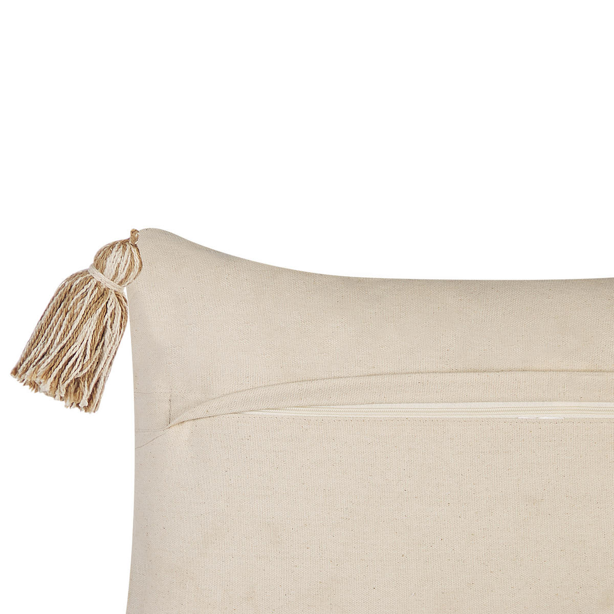 DEKOKISSEN 2er-Set Beige 50/30 cm Incana - Beige, Naturmaterialien/Textil (50/30cm) - Beliani