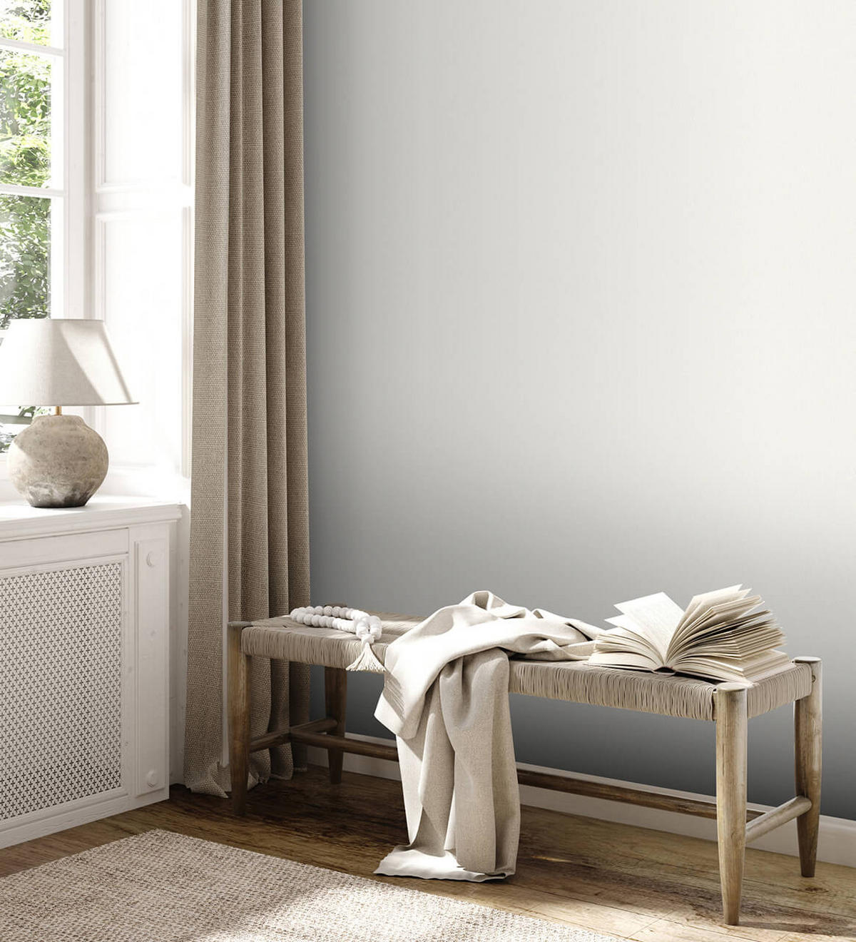VLIESTAPETE Weiß 53/1005 cm - Weiß, Textil (53/1cm) - KUNSTLOFT