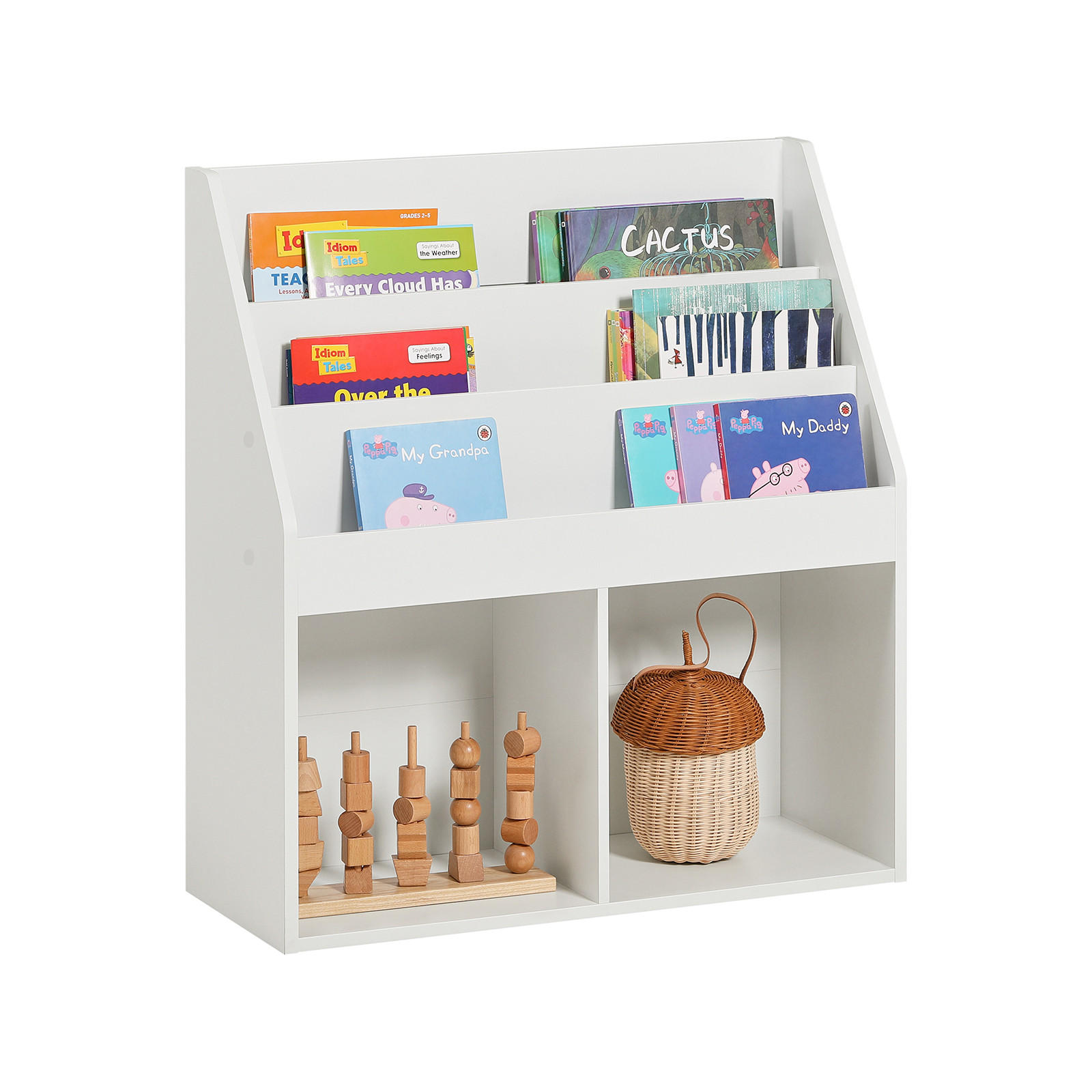 KINDERREGAL Weiß - Weiß, Holzwerkstoff (73/80/30cm) - SoBuy