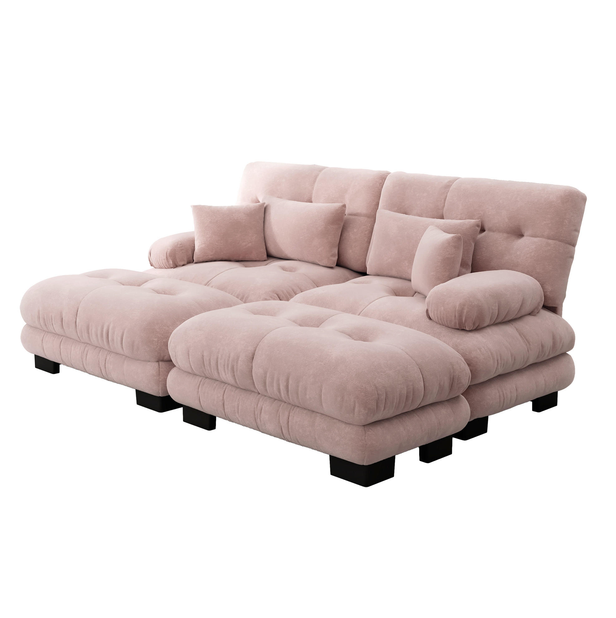 Flora Grace Sofa Pink 145x81x220 cm
