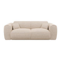 SCHLAFSOFA - 3 Personen - Samt, Stoff - Beige - - Beige, Textil (216/73/100cm) - Vente-Unique