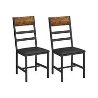 ESSZIMMERSTUHL 2ER-SET - Braun, Holzwerkstoff (43/96/43cm) - Hansiro