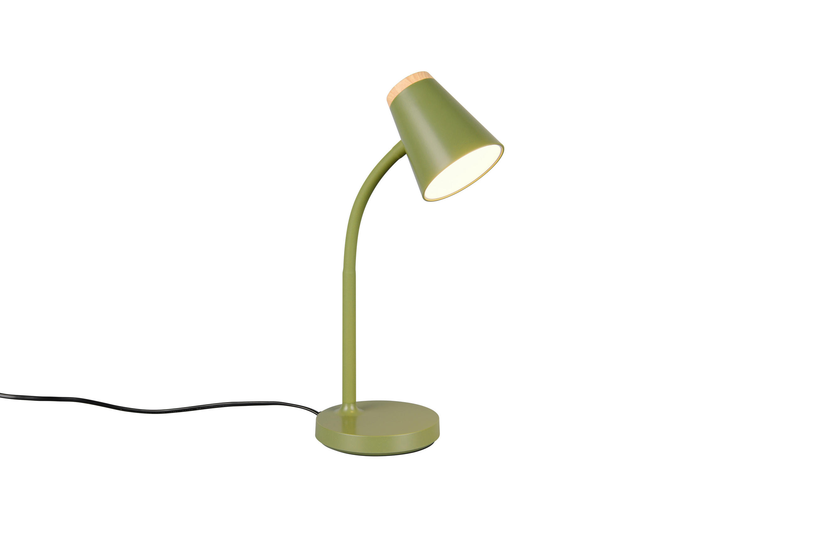 Trio Leuchten Tischlampe Grün 13x36x13 cm