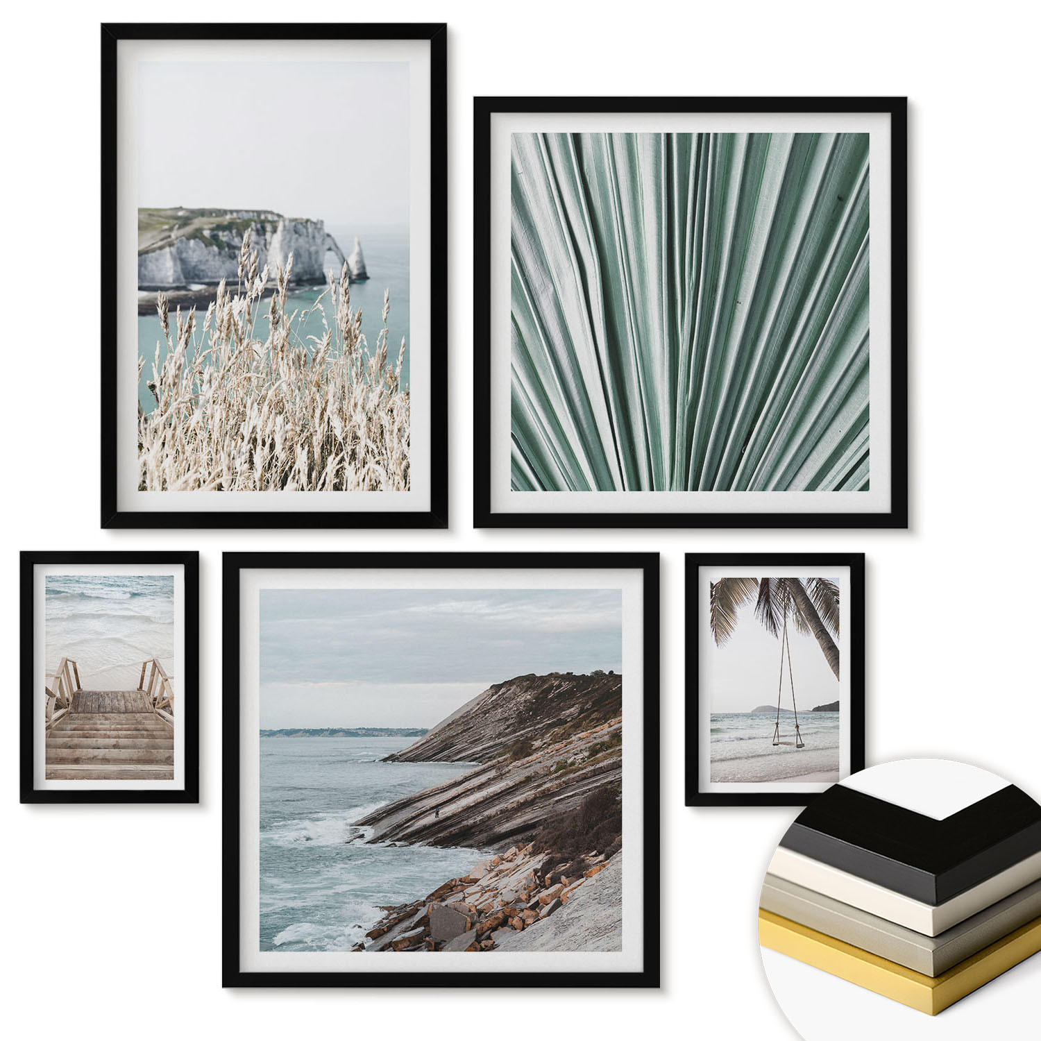ArtPrintCave Wandbilder Schwarz 40x60 cm