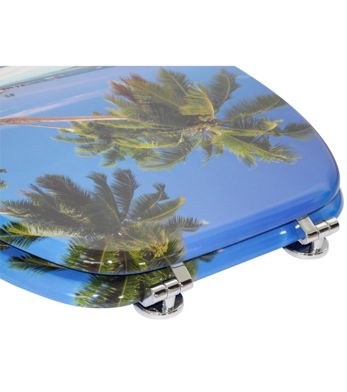 WC-SITZ Karibik - Blau, Holzwerkstoff (38/6/47cm) - Sanilo