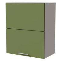 KLAPPHÄNGESCHRANK Brerra W8B/60-AV Weiß / RAL 6025 farngrün Matt 60 / 32,5 / 72cm - Weiß/Grün, Holz/Holzwerkstoff (60/72/32.5cm) - Feldmann-Wohnen