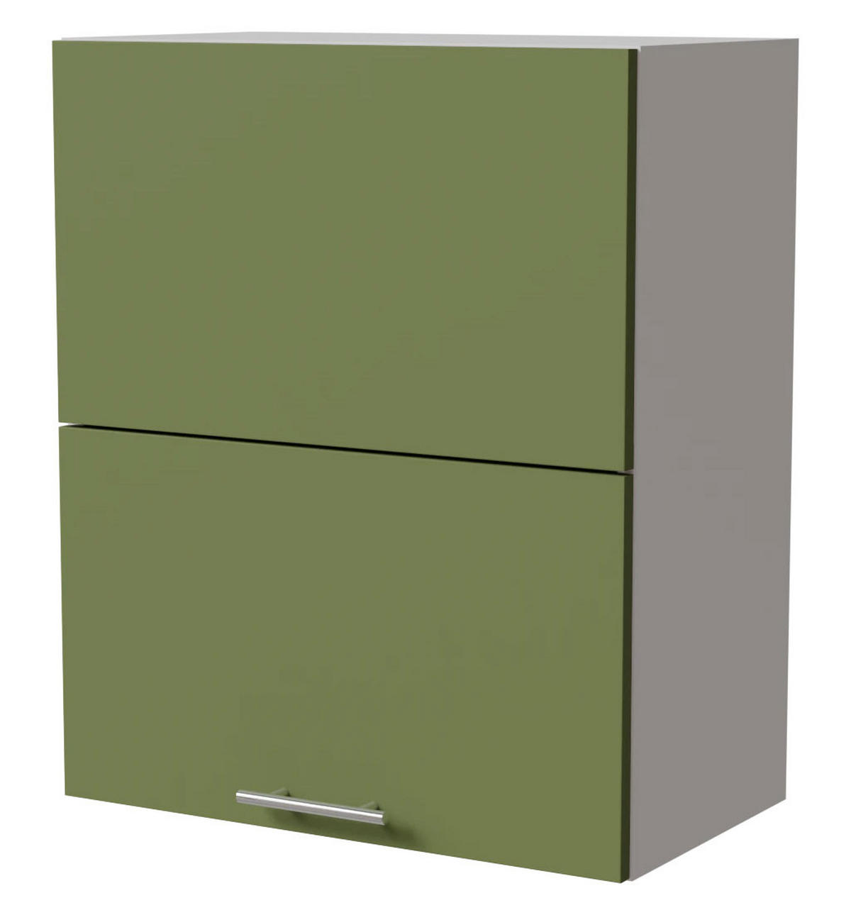 KLAPPHÄNGESCHRANK Brerra W8B/60-AV Weiß / RAL 6025 farngrün Matt 60 / 32,5 / 72cm - Weiß/Grün, Holz/Holzwerkstoff (60/72/32.5cm) - Feldmann-Wohnen