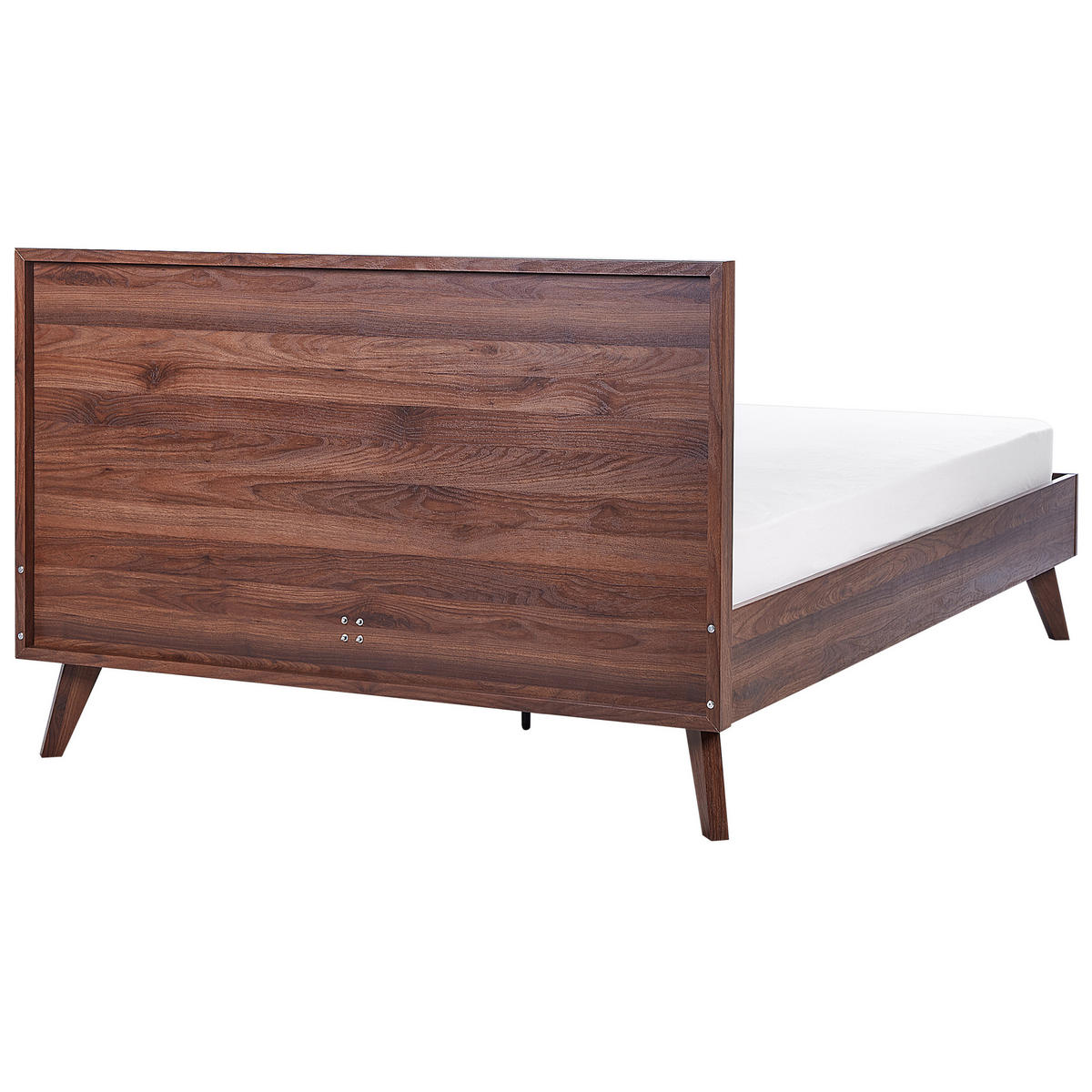 BETT mit Lattenrost 140/200 cm Braun Monpazier - Braun/Naturfarben, Holzwerkstoff (140/200cm) - Beliani