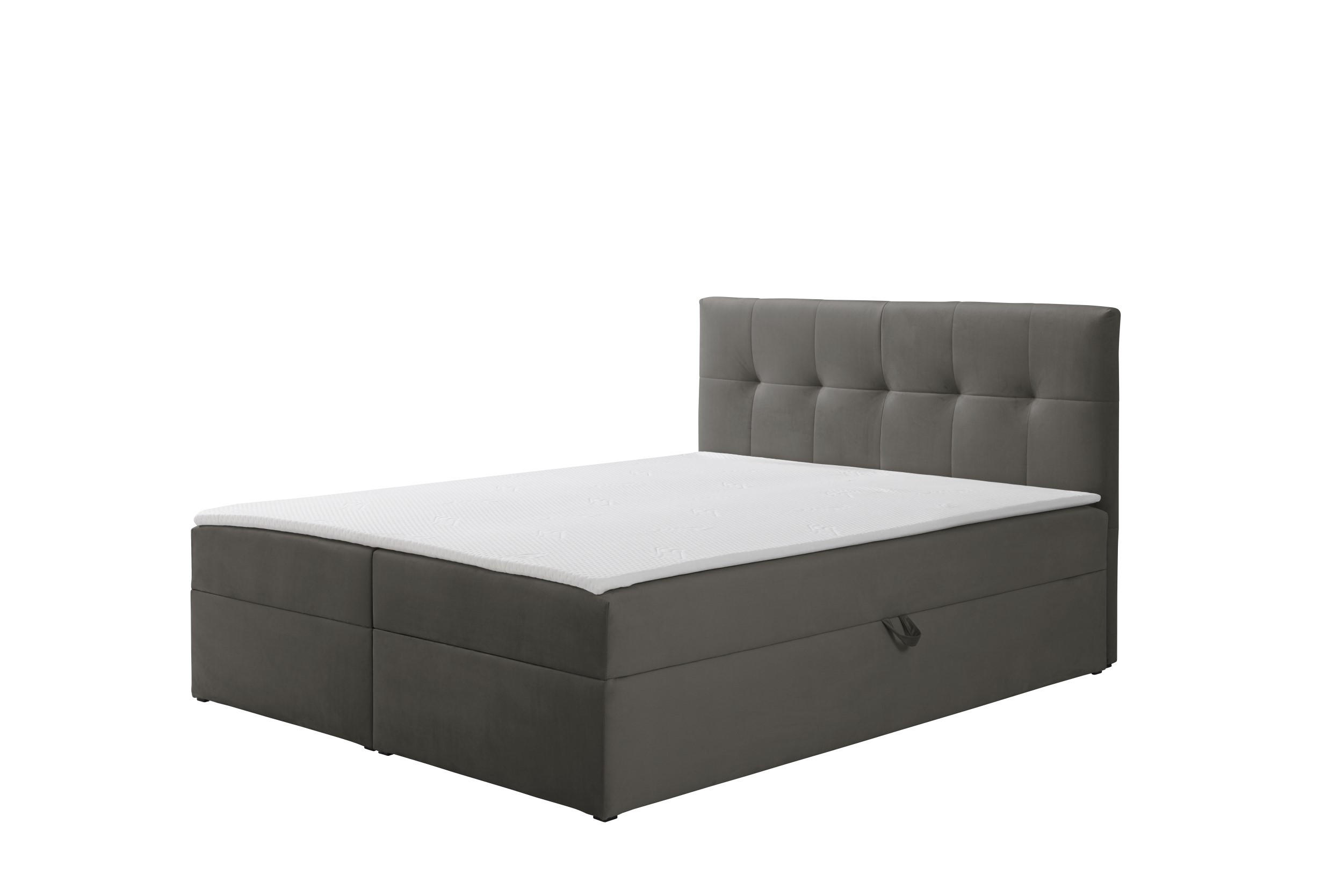 Ravio Boxbett Dunkelgrau 140x200 cm