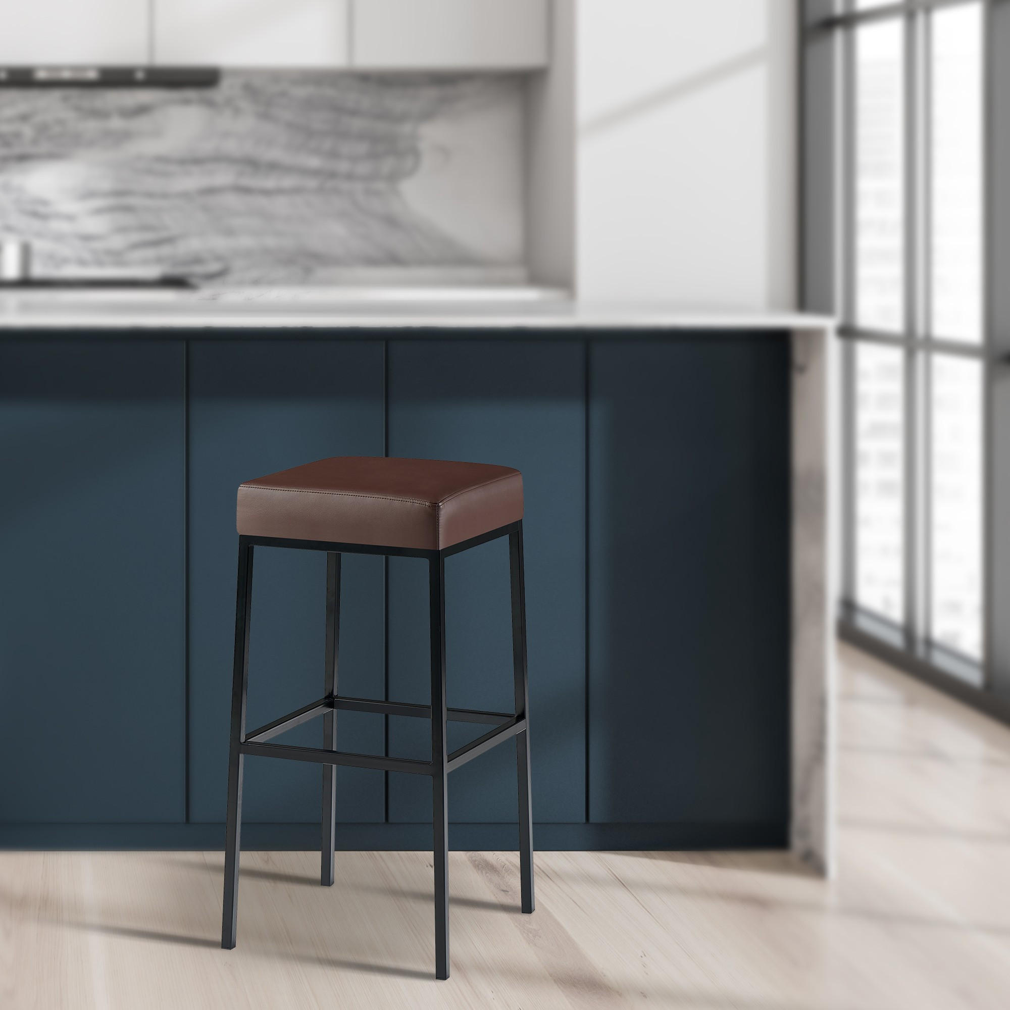 Thumbnail - CLP Barhocker, Braun, Textil, 37x78x37 cm, Esszimmer, Barmöbel, Barhocker