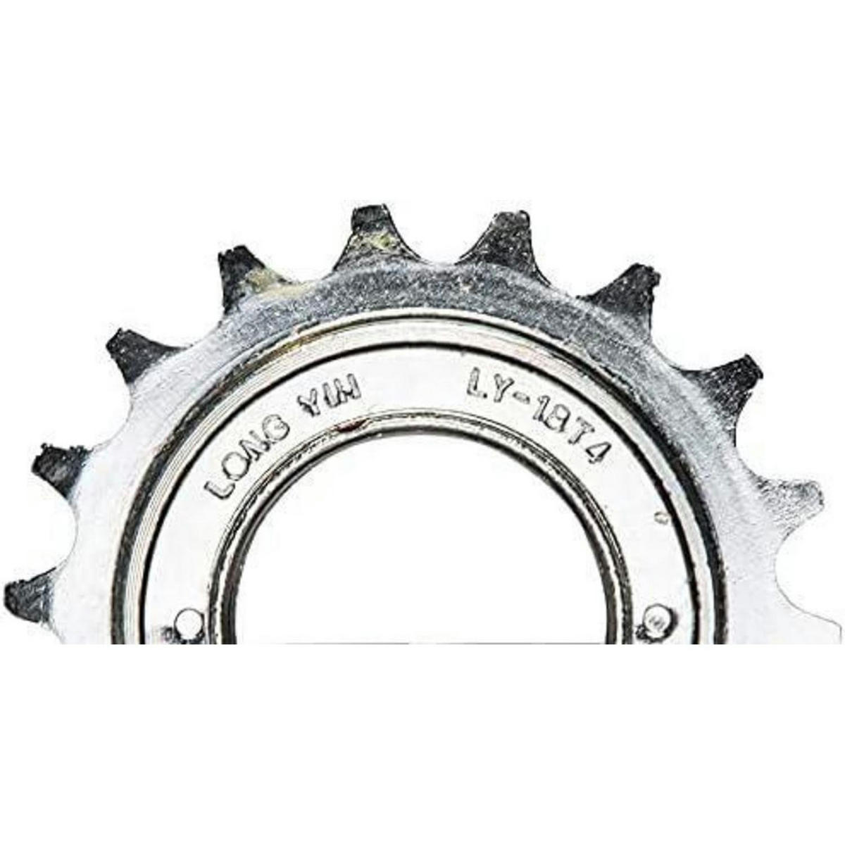 FAHRRADFREILAUF 18 Zähne 1/2 x 1/8 - Silberfarben, Metall (8/1.5/8cm)