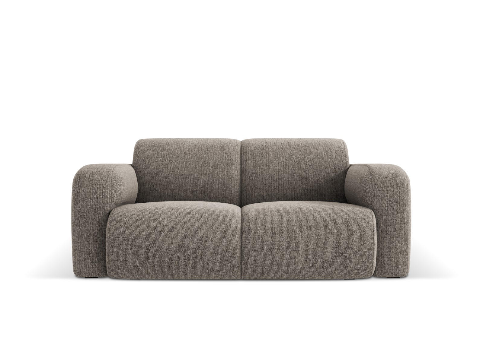 SOFA Molino aus Chenille-Stoff grau 2 Sitzplätze - Grau, Textil (95/72/170cm) - Micadoni