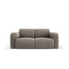 SOFA Molino aus Chenille-Stoff grau 2 Sitzplätze - Grau, Textil (95/72/170cm) - Micadoni